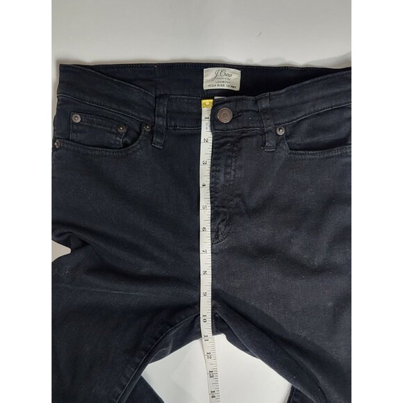 J. Crew Lookout Black High-Rise Skinny Denim Jeans Size 28 - Picture 7 of 11